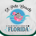 thumbnail image 4 of Inktastic St Pete Beach Florida Vacation Girls Baby Bib, 4 of 4