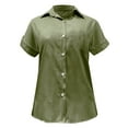 thumbnail image 4 of LIJCC Women'S Loose Summer Short Sleeve Button-Down Shirts Women'S Casual Loose Summer Short Sleeve Solid Color Button Down Shirt T Shirt, 4 of 5