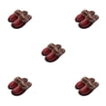 thumbnail image 1 of Qarigey Zapatillas de casa Suministros de invierno Calzado cálido Base gruesa Accesorios para el hogar Mujer Mujer Suavidad Vino 25 (35-36) Type2 NO2, 1 of 6
