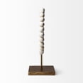 thumbnail image 3 of HomeRoots 392494 White Beaded Sculpture, 3 of 5