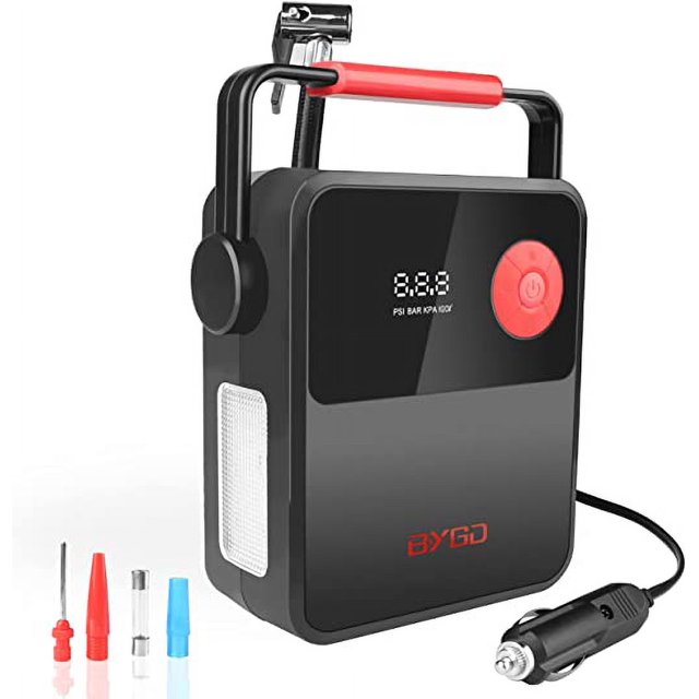 Inflador de neumáticos con compresor de aire, Inflador de neumáticos portátil de 12 V CC para coche Pamolo Portátil
