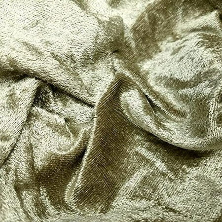 Image of Velvet Crushed Panne Velour Backdrop Stretch Fabric (Taupe)
