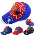thumbnail image 2 of Sombrero de héroe de anime de disney, gorra de béisbol con sello de spiderman de dibujos animados, sombrero de sombrilla transpirable de hip-hop para niño de marvel, regalos para niños hola suerte  unisex, 2 of 2