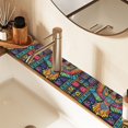 thumbnail image 2 of Yayeee Faucet Mat for Kitchen Sink 30" Diatomite Long Splash Guard Pad, Abstract Eagle, 2 Pack, 2 of 7