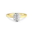 thumbnail image 3 of 2 Carat IGI Certified Oval Shape Lab Grown Diamond Engagement Ring | 14K Yellow Gold | Mystic Secret Halo Lab Diamond Ring | FG-VS1-VS2 Quality Friendly Diamonds, 3 of 4