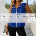 thumbnail image 3 of hoksml Women's Plus Size Sleeveless Hooded Vest, Lightweight Casual Outdoor Zip Up with Mesh Lining and Drawstring Hem 3XL-5XL, 3 of 9