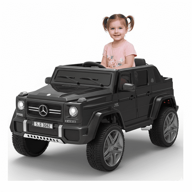 KidsVIP 12V Mercedes Maybach G650 4X4 1-Seater Ride-on Truck W/ Rubber Wheels, Music & Remote