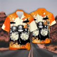 thumbnail image 2 of Chemises Graphiques Instrument de Musique Batterie pour Hommes Vêtements Hip Hop Band Manches Courtes Blouses Batteur Travail Col Rabattu Blouse Chanteur Tops, 2 of 6