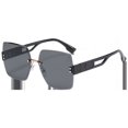 thumbnail image 5 of Gafas de sol sin marco Gafas de sol de moda para mujer Gafas de sol con montura grande y protección ultravioleta, 5 of 5
