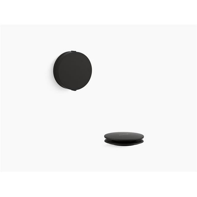 Kohler K-T37392-BL PureFlo Contemporary Rotary-Turn Bath Drain Trim - Matte Black