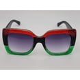 thumbnail image 4 of Multi Colored Rectangle Unisex Luxury Sunglasses Vintage Punk, 4 of 8