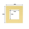 thumbnail image 3 of Soft Yellow Acid Free 20x20 Picture Frame Mats with White Core Bevel Cut for 8x8 Pictures - Fits, 3 of 4