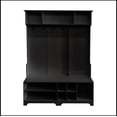 thumbnail image 6 of Hall Tree with Shoe Bench, Coat Rack ,Shoe Storage ,Storage Shelves and Pegboard, for Hallways, Halls and Bedrooms, Black, 6 of 14