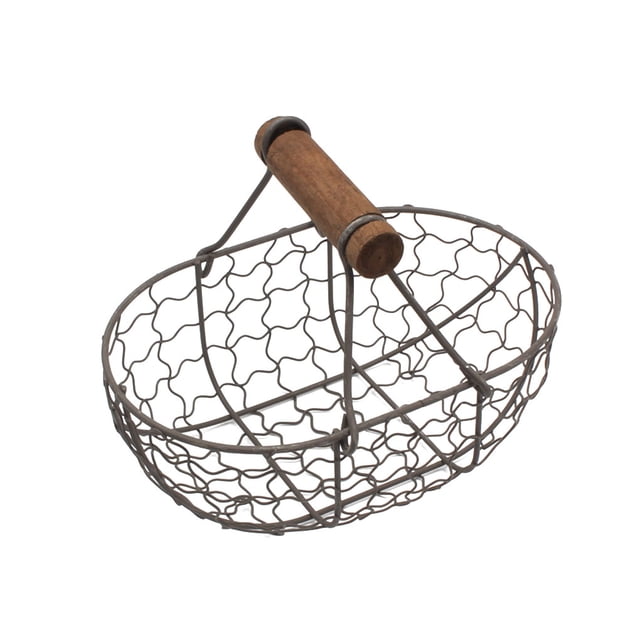 Yuarrent Cesta de almacenamiento de alimentos, soporte para frutas y verduras, organizador hueco de gran capacidad para bebidas, artículos diversos, Cocina y Comedor gris negro Yuarrent HA080405-01
