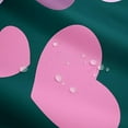 thumbnail image 4 of Pink and Light Purple Shower Curtain Cute Heart Pattern Bathroom Shower Curtain Sets, Valentines Day Gift Fabric Shower Curtain for Boys Girls Kids Kawaii Heart Bath Curtain 72" Wx72 L, 4 of 6