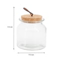 thumbnail image 2 of Canister Mainstays Vidrio Tapa de Corcho y Fibra de Mimbre 600ml, 2 of 4