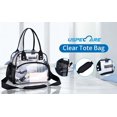 thumbnail image 5 of USPECLARE Clear Lunch Bag Lunch Box, Clear Tote bag with Removable Bottom Board for Women & Men, See Through Reusable Lunch Box Clear Lunch Bag for Workplaces, Clear Shoulder Bag for Security, 5 of 9