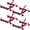 set of 4-Red, variant on 2-Pack Mechanical Car Dolly Jack Set, 1500-lbs Capacity Wheel Dolly, 9" Car Wheel Dolly Positioning Jack for Vehicle Moving & Auto Repair, Red