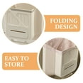 thumbnail image 3 of DEEPCRAFF Foldable Hanging Kitchen Compost Bin Beige with Large Open Design for Convenient Kitchen Waste Management, 3 of 8