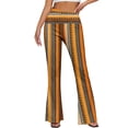 thumbnail image 3 of Oplxuo Flare Leggings for Women Vintage Ethnic Bell Bottom Stretch High Waisted Lounge Yoga Pants, 3 of 7