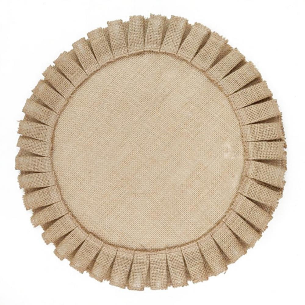 Handmade Round Placemats Jute Kitchen Placemat Dining Table Place Mats Pad NEW 