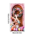 thumbnail image 3 of Mefallenssiah Rideau de Porte de Pâques Décorations de Fête, 3 of 6