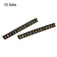 thumbnail image 2 of Uxcell Adjustable Mini Cube Price Tag Display Number Gold on Black,6.3x9mm,10 sets, 2 of 5