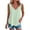 Mint Green, variant on Womens Eyelet Embroidery Tank Tops Loose Fit Trim V Neck Sleeveless Shirts Casual Summer Flowy Beach Tanks