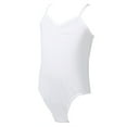 thumbnail image 3 of Doomiva Girl Spaghetti Strap Ballet Dance Leotard Gymnastic Athletic Bodysuit Sports Tank Tops White M, 3 of 6