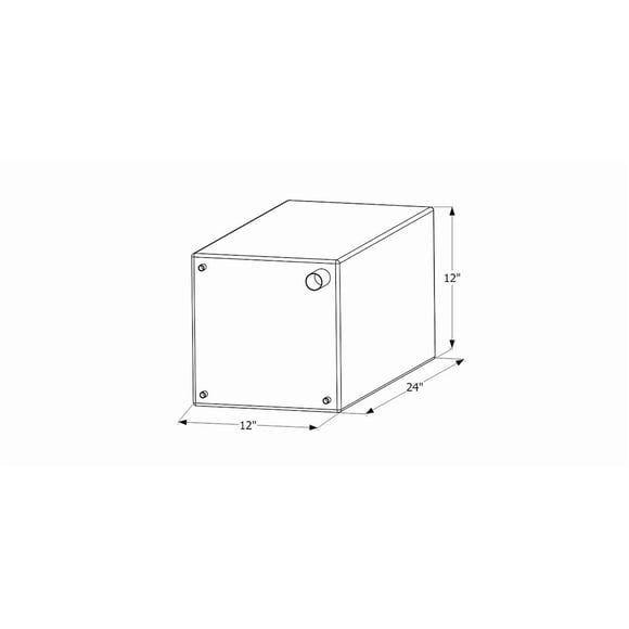 Icon Fresh Water Tank 12735 15 Gallon Capacity; Roto Molded