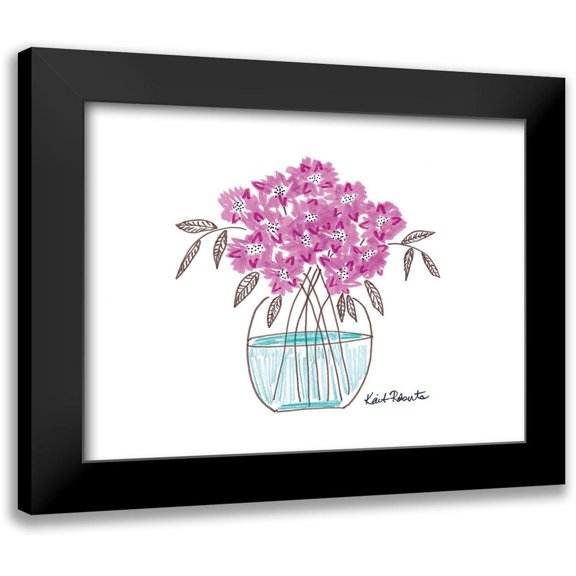 Roberts, Kait 14x11 Black Modern Framed Museum Art Print Titled - Flower for Brooke