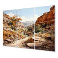 thumbnail image 2 of Designart "Endless Journey Through the Canyon" Landscapes Metal Wall Decor Set, 2 of 5