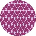 thumbnail image 1 of Ahgly Company Indoor Round Patterned Violet Purple Area Rugs, 5' Round, 1 of 6