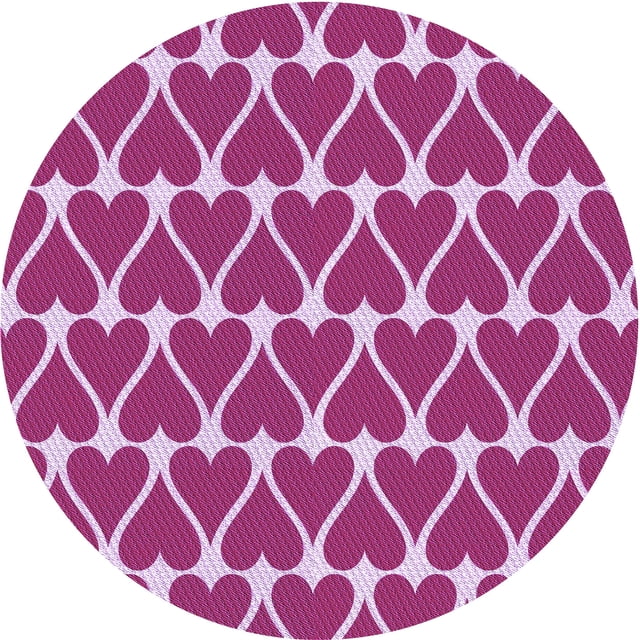 Ahgly Company Machine Washable Indoor Square Transitional Violet Purple Area Rugs, 3' Square