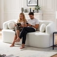 thumbnail image 6 of Jopath Beige Loveseat Sofa, Cloud Comfy Sofa, Chenille 2 Seater Cloud Couch for Living Room Bedroom No Assembly Required, 6 of 8
