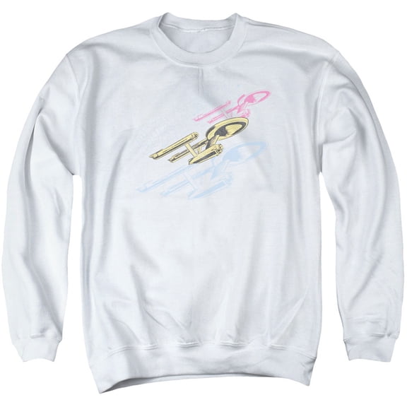 Star Trek - Retro Tri Enterprise - Crewneck Sweatshirt - Medium
