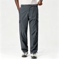 thumbnail image 2 of Big Men’s Breathable Polyester Multi Pocket Cargo Pants S to XXL, Rip Resistant Long Wearing Work Pants, 2 of 10