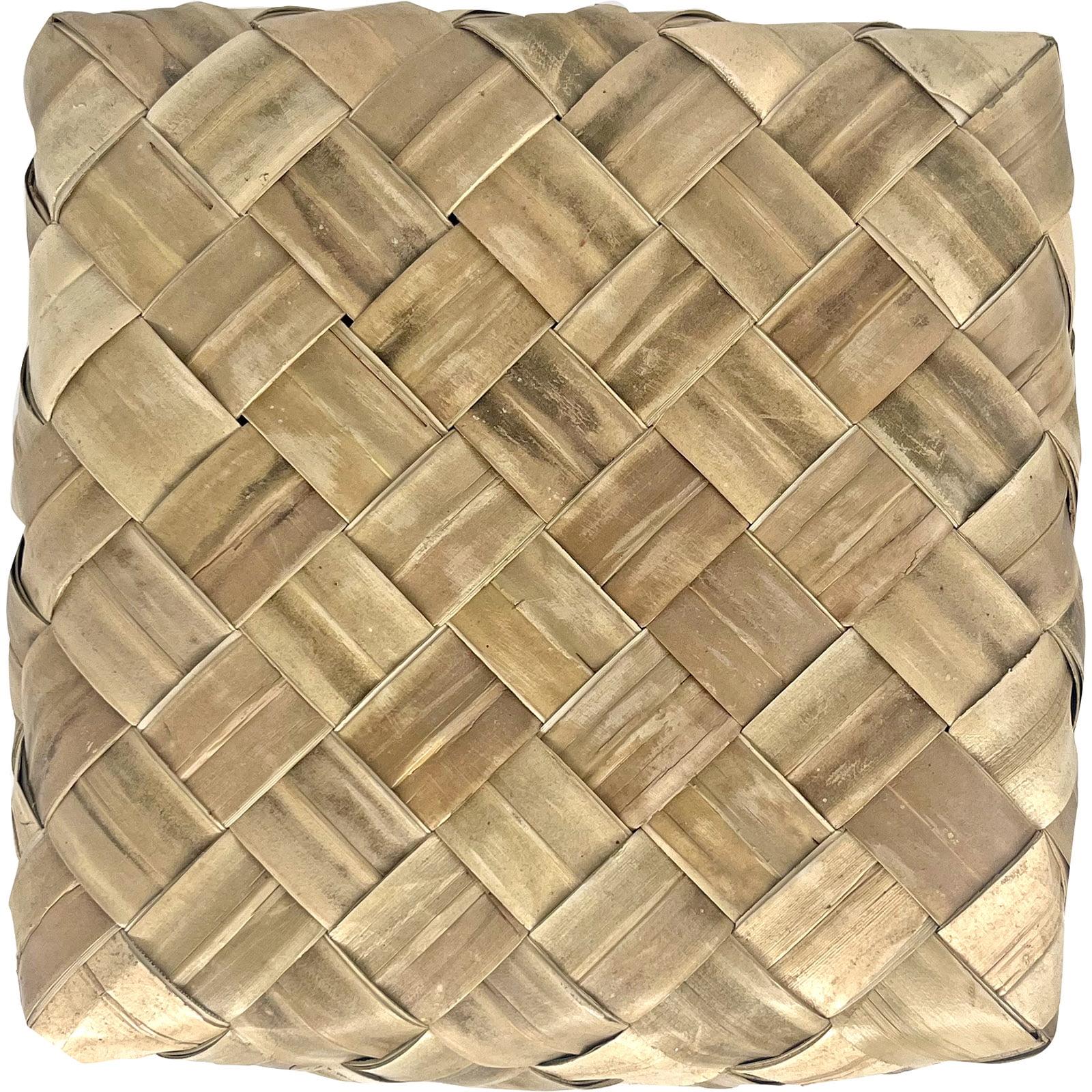 South Seas Native Treasures 4"x7"x7" Basket Lauhala, 1 Each