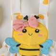 thumbnail image 6 of Gvdentm Baby Girl Clothes Summer Outfits Cute Print Infant Romper Suspender Skirt with Headband 3pc Set 0-24 Months(Yellow,12-18 Months), 6 of 9