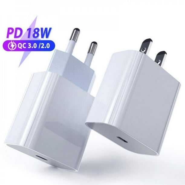 18w Pd Charger Usb Type C Quick Charger Adapter For Iphone 12 11 Pro Xr Fast Charging Eu Us Plug Travel Phone Pd Charger Walmart Com Walmart Com