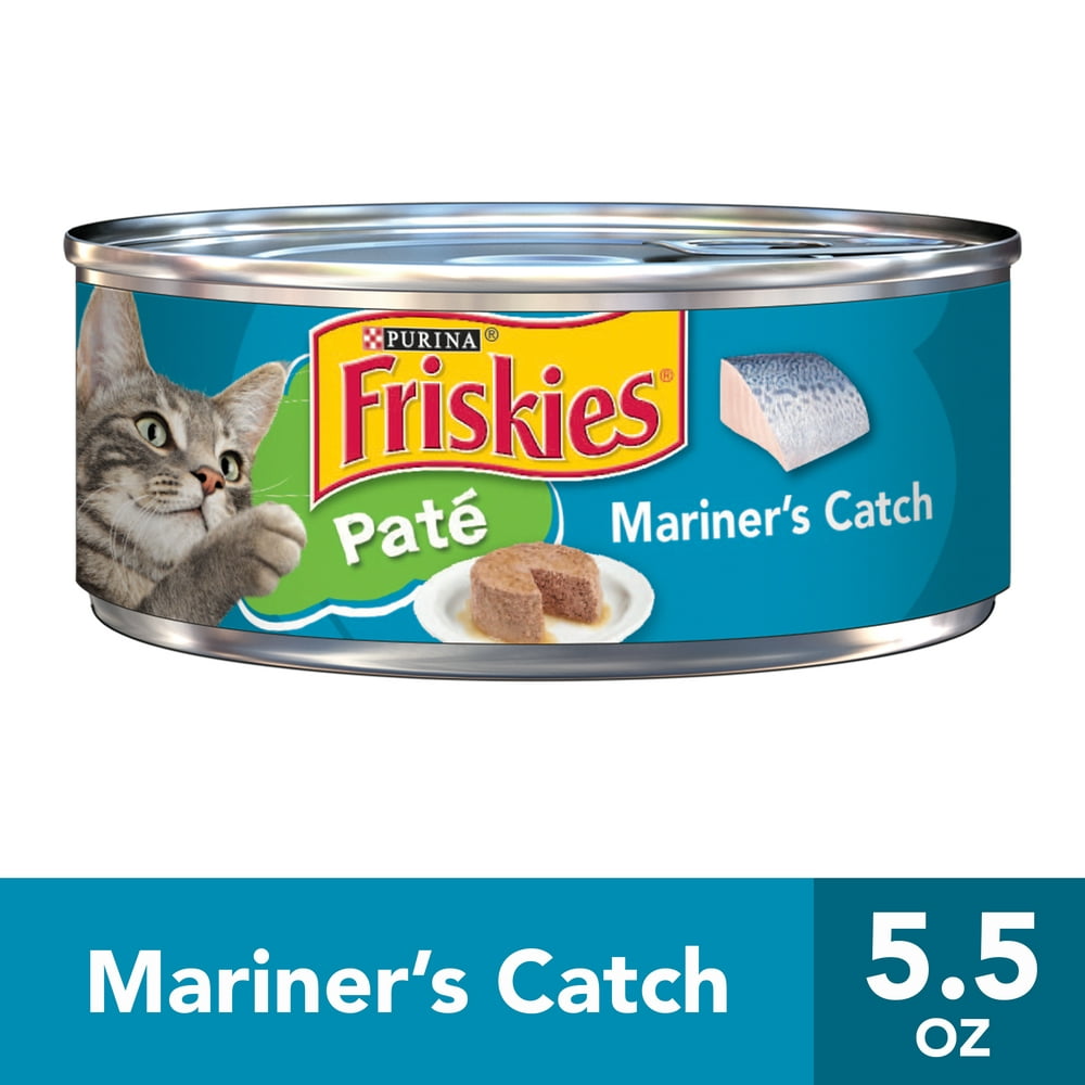 Friskies Pate Wet Cat Food, Mariner's Catch, 5.5 oz. Can