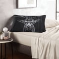 thumbnail image 6 of Hirioo Majestic Forest Stag for Plush Pillow Cover for Bedroom and Living Room ,Elegant, Comfortable Home Decor-14"x20", 6 of 6