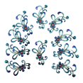 thumbnail image 1 of 2 piezas de encanto de conector de collar con colgante de cloisonné para de novia chino, accesorios para la cabeza, hallazgos de joyerí flor azul Baoblaze Joyería de cloisonné para la mujer, 1 of 8