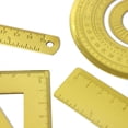 thumbnail image 3 of MasteelfCA Stainless Steel Rulers School Students Stationery Office Measuring Ruler (Protractor), 3 of 8