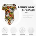 thumbnail image 5 of Picia Sloth on the Branch Womens One Piece Swimsuits Modest Tummy Control Bathing Suits Lace Up Slimming Swim Suit-X-Large, 5 of 9