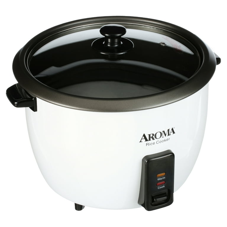 Aroma 32-Cup Rice Cooker, White