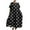 DT-Black, variant on DailyTrove Women's Polka Dot Maxi Dress, A-Line Swing Hem, Retro Casual & Party Look, Stretchy Polyester Fabric
