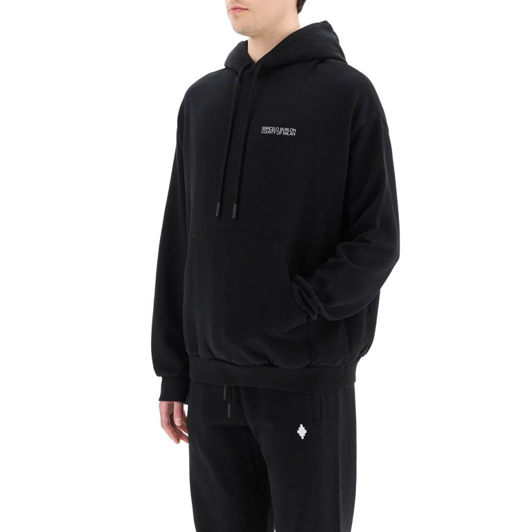 Marcelo Burlon County Of Milan Cross-Motif Hoodie, Size Small