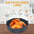 thumbnail image 4 of 2Pcs Friteuse à Air Chaud Pot en Silicone avec Poignée Réutilisable Air Friteuse Doublure Résistant à la Chaleur Friteuse à Air Panier en Silicone Cuisson P, 4 of 10
