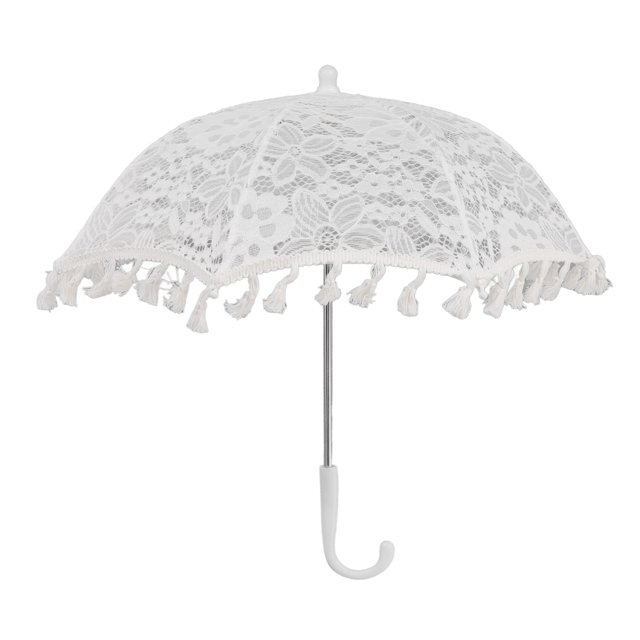 Paraguas de encaje blanco, sombrilla de encaje nupcial Vintage para boda, disfraz para fotografía de niños, paraguas de encaje para accesorios de fotografía 51322 H